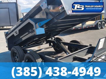 5x10 Lamar DS Dump Trailer - 18" Sides - 7K GVWR - Spreader Gate