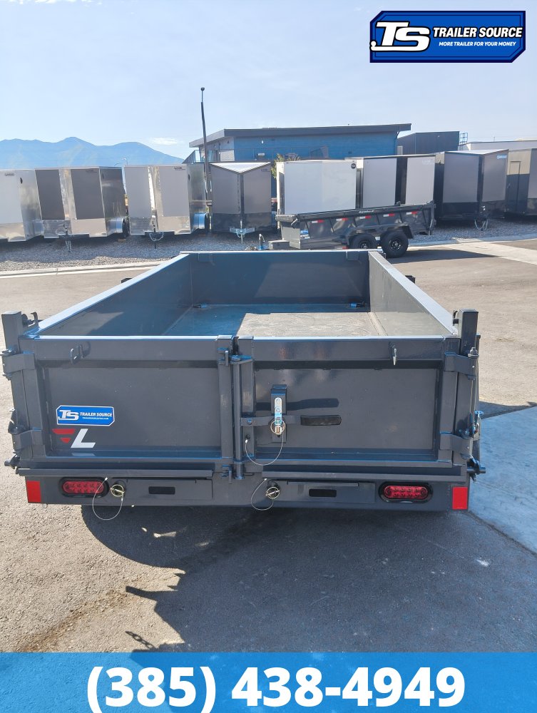 5x10 Lamar DS Dump Trailer - 18" Sides - 7K GVWR - Spreader Gate
