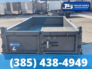 5x10 Lamar DS Dump Trailer - 18" Sides - 7K GVWR - Spreader Gate