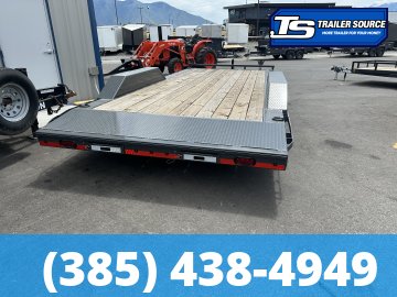 8.5x20 Lamar CC Wide Body w/ Drive Over Fenders Flatbed Car Hauler Trailer - 10K GVWR -