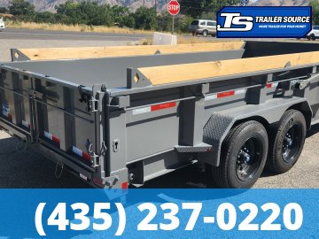 7x16 Diamond C LPT 208 Dump Trailer - 24" Sides - 18K GVWR - 18 Ply Tires, 5 Stage Telescopic, ABS Brakes, Board Brackets