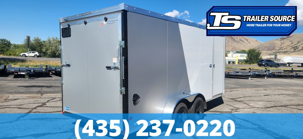 7x16 American Hauler Night Hawk Enclosed Cargo Trailer - 7'0" Interior - 7K GVWR - .080 PolyCor, 2 Tone Color