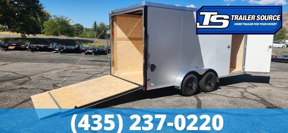 7x16 American Hauler Night Hawk Enclosed Cargo Trailer - 7'0" Interior - 7K GVWR - .080 PolyCor, 2 Tone Color