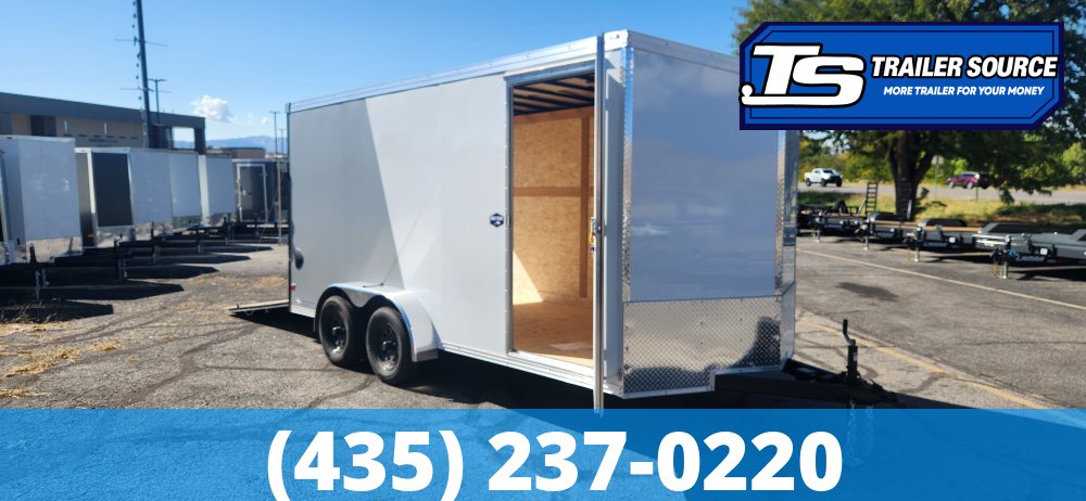 7x16 American Hauler Night Hawk Enclosed Cargo Trailer - 7'0" Interior - 7K GVWR - .080 PolyCor, 2 Tone Color