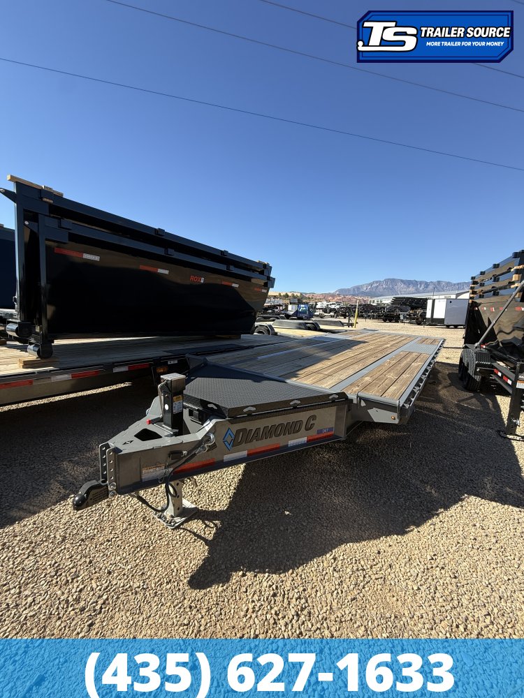 8.5x24 Diamond C DET 207 Deckover Tilt Trailer - 15.5K GVWR -