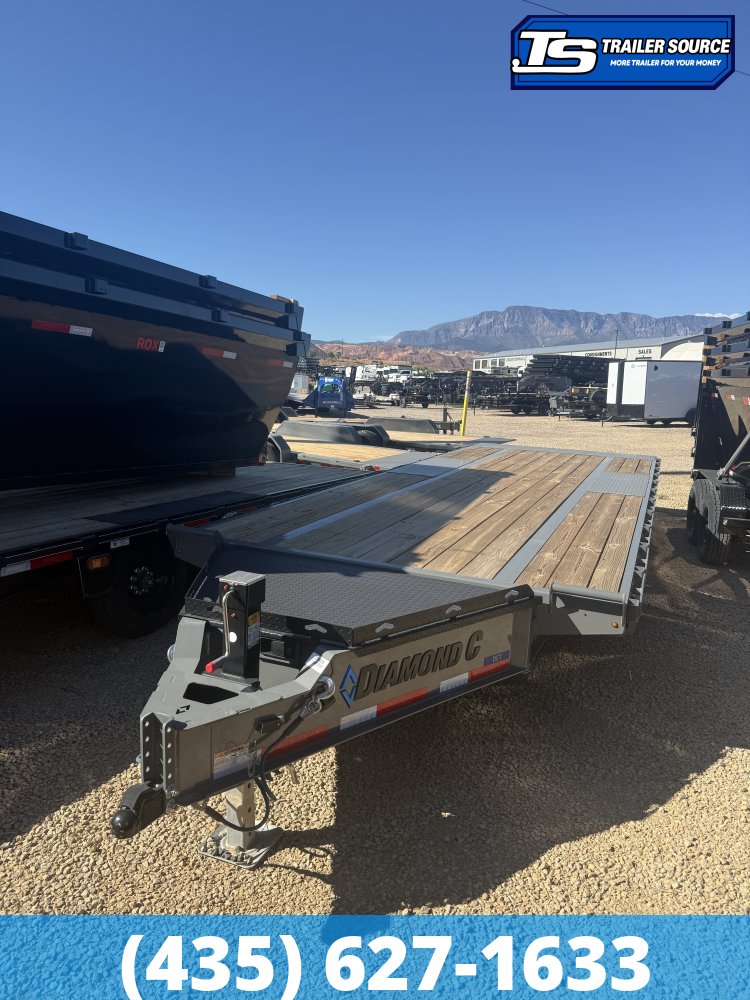 8.5x24 Diamond C DET 207 Deckover Tilt Trailer - 15.5K GVWR -
