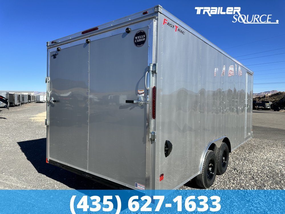 8.5x20 Wells Cargo Fast Trac Deluxe 7'0" Interior 10K Tandem Axle Enclosed Cargo