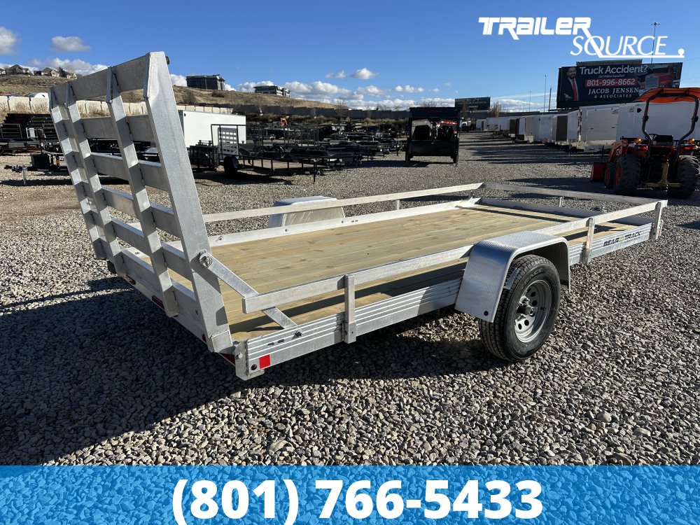 7x14 Bear Track Single Axle Wood Deck Utility