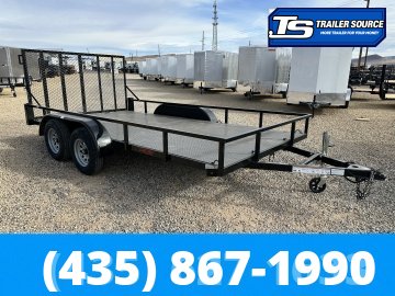 7x14 Echo EA-14-15T Utility Trailer - 7K GVWR Full Steel Floor