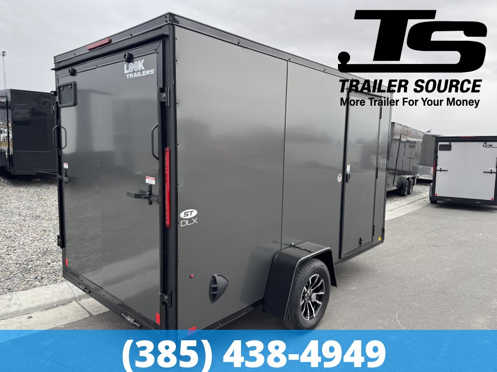 6x12 Look ST DLX Enclosed Cargo Trailer - 6'6" Interior - 3.5K GVWR - .080 PolyCor, Alloy Wheels, Black Out Package