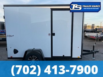 6x10 Pace American Outback DLX Enclosed Cargo Trailer - 6'0" Interior - 3.5K GVWR - .080 PolyCor, Alloy Wheels, Black Out Package