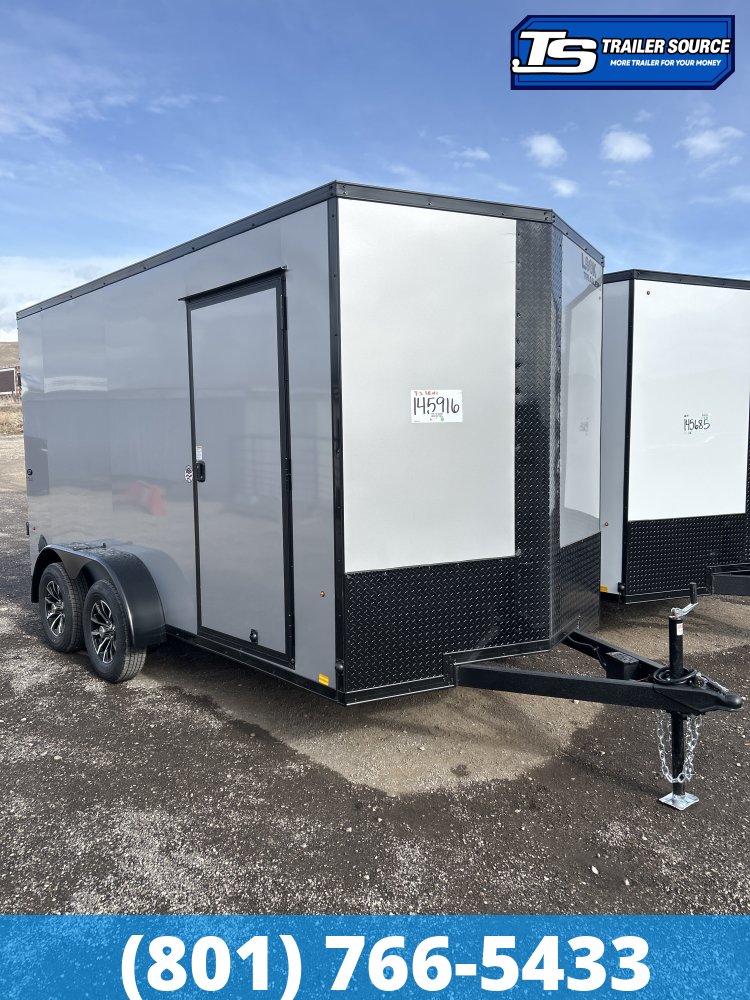 7x14 Look ST DLX Enclosed Cargo Trailer - 7'0" Interior - 7K GVWR - .080 PolyCor, Alloy Wheels, Black Out Package