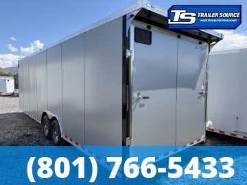 8.5x28 American Hauler Night Hawk Enclosed Cargo Trailer - 7'6" Interior - 12K GVWR - .080 PolyCor, Rear Spoiler w/ Load Lights