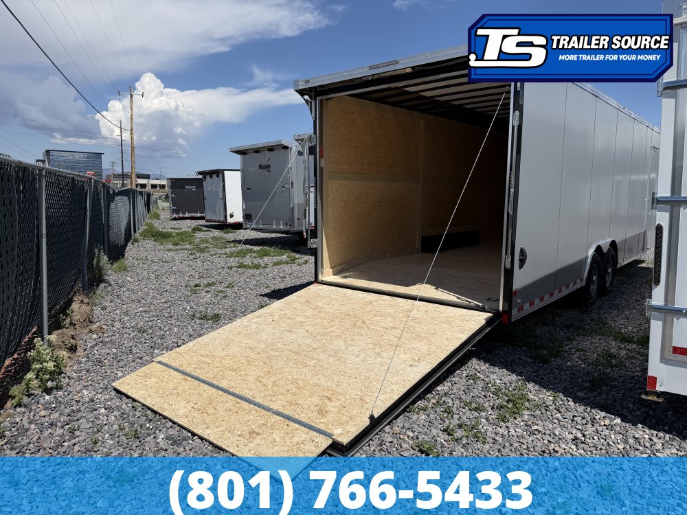 8.5x28 American Hauler Night Hawk Enclosed Cargo Trailer - 7'6" Interior - 12K GVWR - .080 PolyCor, Rear Spoiler w/ Load Lights