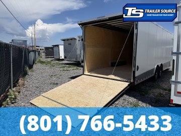 8.5x28 American Hauler Night Hawk Enclosed Cargo Trailer - 7'6" Interior - 12K GVWR - .080 PolyCor, Rear Spoiler w/ Load Lights