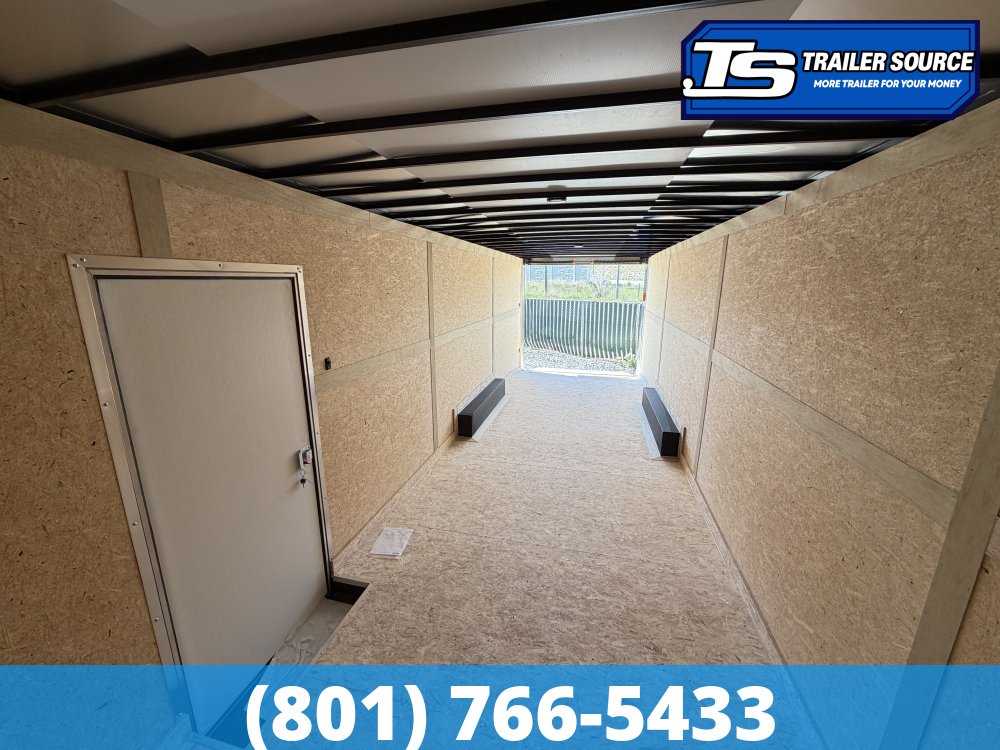 8.5x28 American Hauler Night Hawk Enclosed Cargo Trailer - 7'6" Interior - 12K GVWR - .080 PolyCor, Rear Spoiler w/ Load Lights
