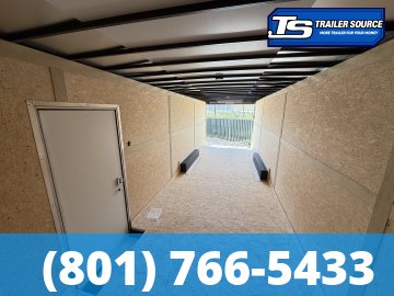 8.5x28 American Hauler Night Hawk Enclosed Cargo Trailer - 7'6" Interior - 12K GVWR - .080 PolyCor, Rear Spoiler w/ Load Lights