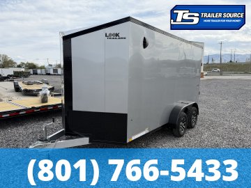 7x14 Look Vision Circuit Edition Enclosed Car Hauler Trailer - 7'0" Interior - 7K GVWR - Alloy Wheels, Black Out Package