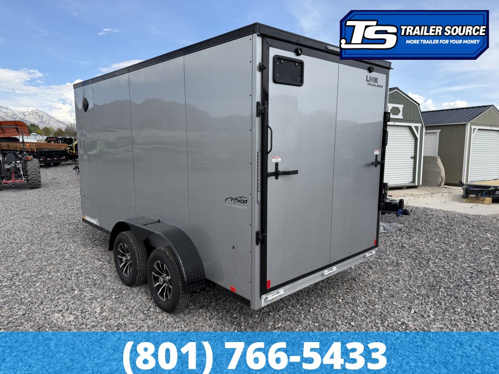 7x14 Look Vision Circuit Edition Enclosed Car Hauler Trailer - 7'0" Interior - 7K GVWR - Alloy Wheels, Black Out Package