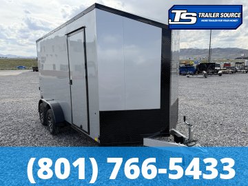 7x14 Look Vision Circuit Edition Enclosed Car Hauler Trailer - 7'0" Interior - 7K GVWR - Alloy Wheels, Black Out Package