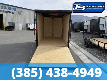7x12 Look ST DLX Enclosed Cargo Trailer - 7'0" Interior - 3.5K GVWR - .080 PolyCor, Black Out Package, Rear Spoiler w/ Load Lights