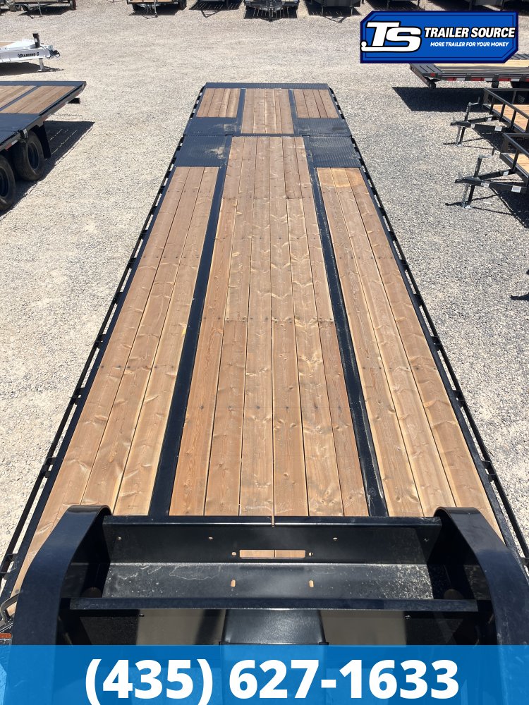 8.5x36 Double A Pro Series GHB Hydraulic Dovetail Gooseneck Equipment Trailer - 25.9K GVWR - 12k Axles, Engineered Beam, Engineered Neck, Pierced Frame