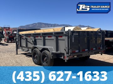 7x16 Diamond C LPT-GN 210 Gooseneck Dump Trailer - 32" Sides - 23K GVWR - Board Brackets