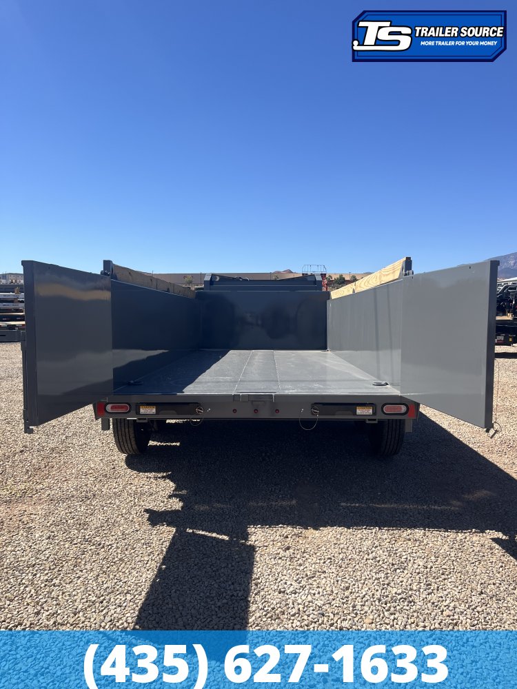 7x16 Diamond C LPT-GN 210 Gooseneck Dump Trailer - 32" Sides - 23K GVWR - Board Brackets