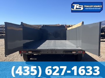 7x16 Diamond C LPT-GN 210 Gooseneck Dump Trailer - 32" Sides - 23K GVWR - Board Brackets