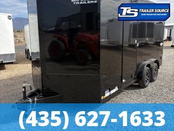 7.5x16 Look Element SE Enclosed Cargo Trailer - 7'0" Interior - 7K GVWR - Alloy Wheels, Black Out Package, Rear Spoiler w/ Load Lights, Roadside Door