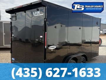7.5x16 Look Element SE Enclosed Cargo Trailer - 7'0" Interior - 7K GVWR - Alloy Wheels, Black Out Package, Rear Spoiler w/ Load Lights, Roadside Door