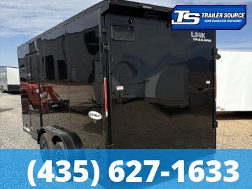 7.5x16 Look Element SE Enclosed Cargo Trailer - 7'0" Interior - 7K GVWR - Alloy Wheels, Black Out Package, Rear Spoiler w/ Load Lights, Roadside Door
