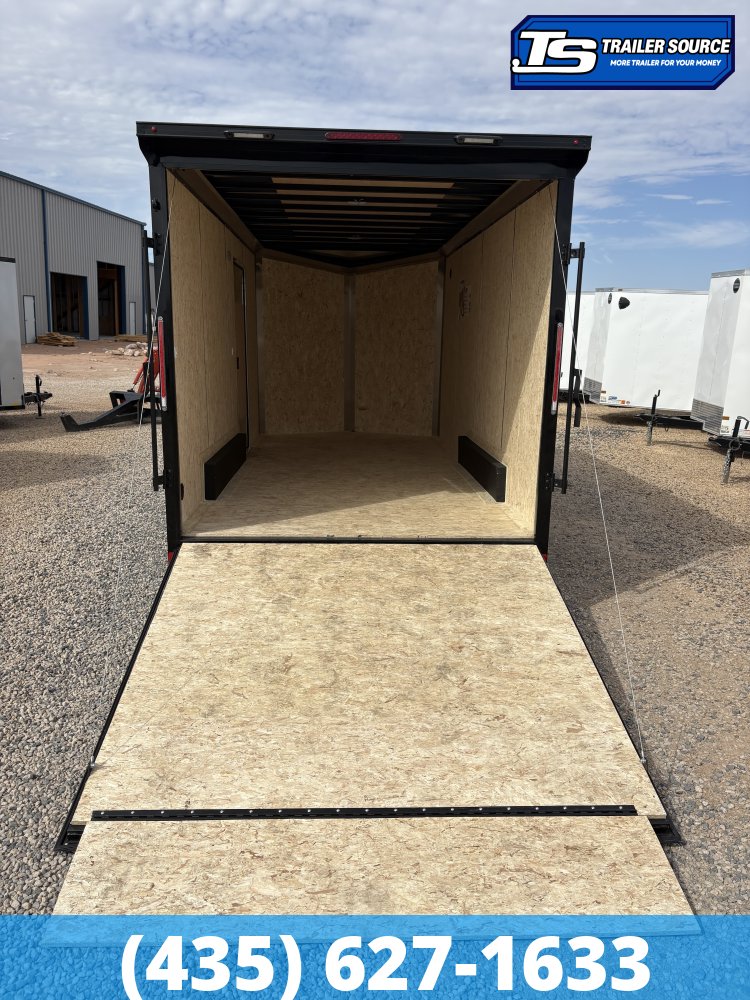 7.5x16 Look Element SE Enclosed Cargo Trailer - 7'0" Interior - 7K GVWR - Alloy Wheels, Black Out Package, Rear Spoiler w/ Load Lights, Roadside Door