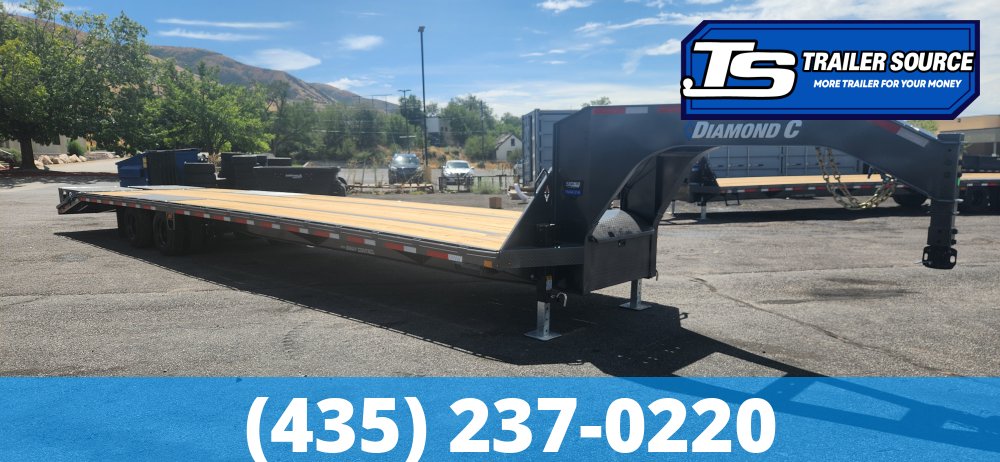 8.5x40 Diamond C FMAX 216 Gooseneck Equipment Trailer - 40K GVWR - ABS Brakes, HDSS (Hutch) Suspension, Max Ramps