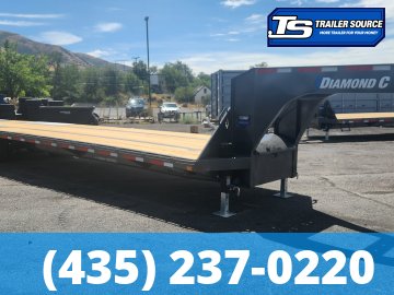 8.5x40 Diamond C FMAX 216 Gooseneck Equipment Trailer - 40K GVWR - ABS Brakes, HDSS (Hutch) Suspension, Max Ramps