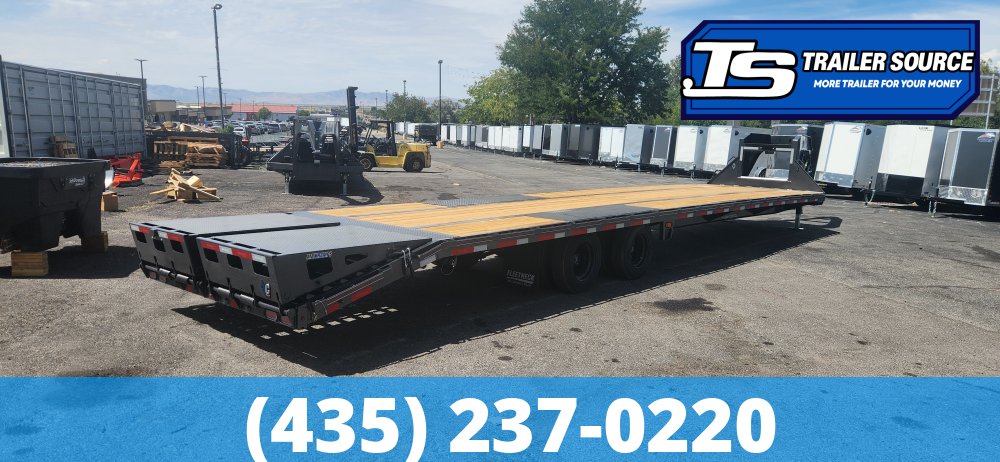 8.5x40 Diamond C FMAX 216 Gooseneck Equipment Trailer - 40K GVWR - ABS Brakes, HDSS (Hutch) Suspension, Max Ramps