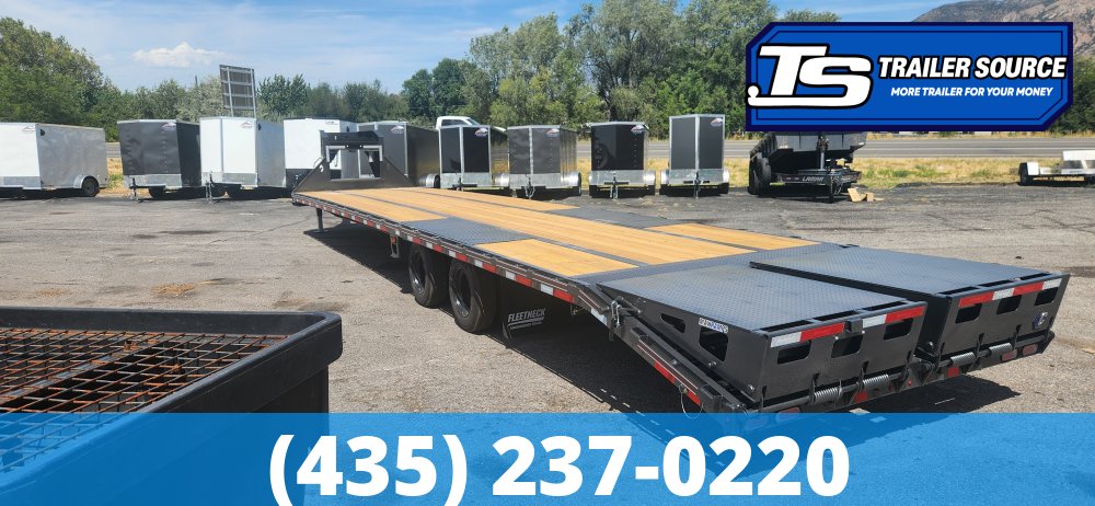 8.5x40 Diamond C FMAX 216 Gooseneck Equipment Trailer - 40K GVWR - ABS Brakes, HDSS (Hutch) Suspension, Max Ramps