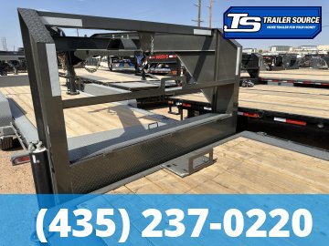 8.5x24 Maxx-D T8X Gooseneck Power Tilt Trailer -  18K GVWR - Hydraulic Jack(s), Wide Body w/ Drive Over Fenders, Winch Plate