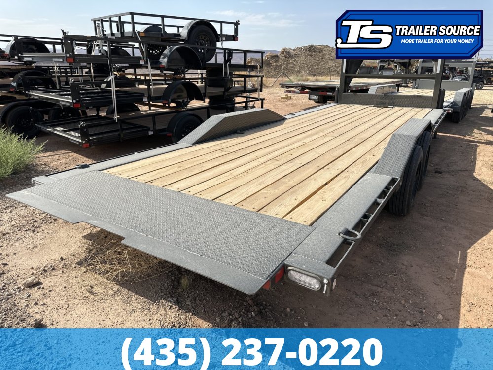8.5x24 Maxx-D T8X Gooseneck Power Tilt Trailer -  18K GVWR - Hydraulic Jack(s), Wide Body w/ Drive Over Fenders, Winch Plate