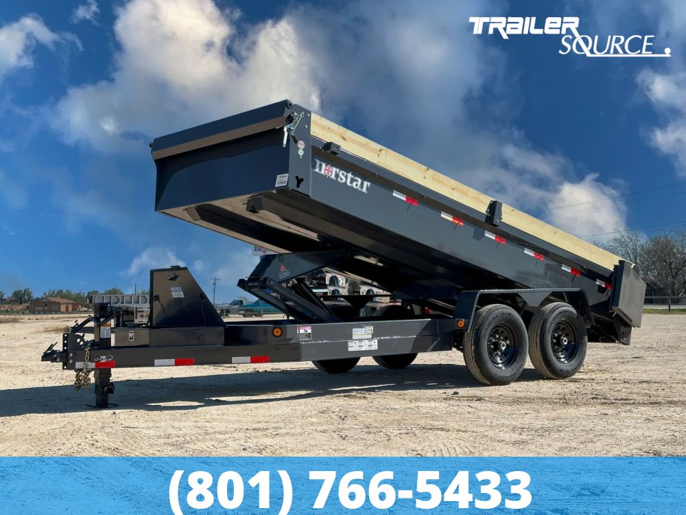 7x14 Norstar Iron Bull DCB 20" Sides 14K Dump Trailer
