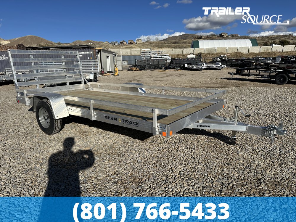 7x14 Bear Track Single Axle Wood Deck Utility