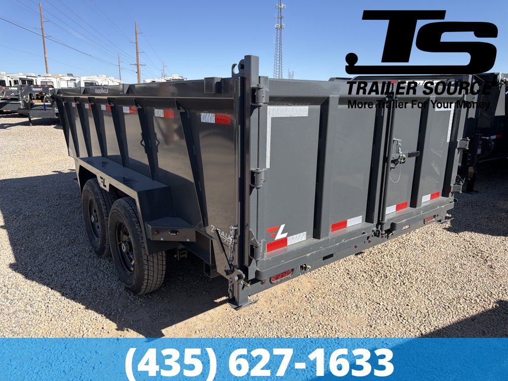 7x14 Lamar DT Dump Trailer - 36" Sides - 14K GVWR - Telescopic