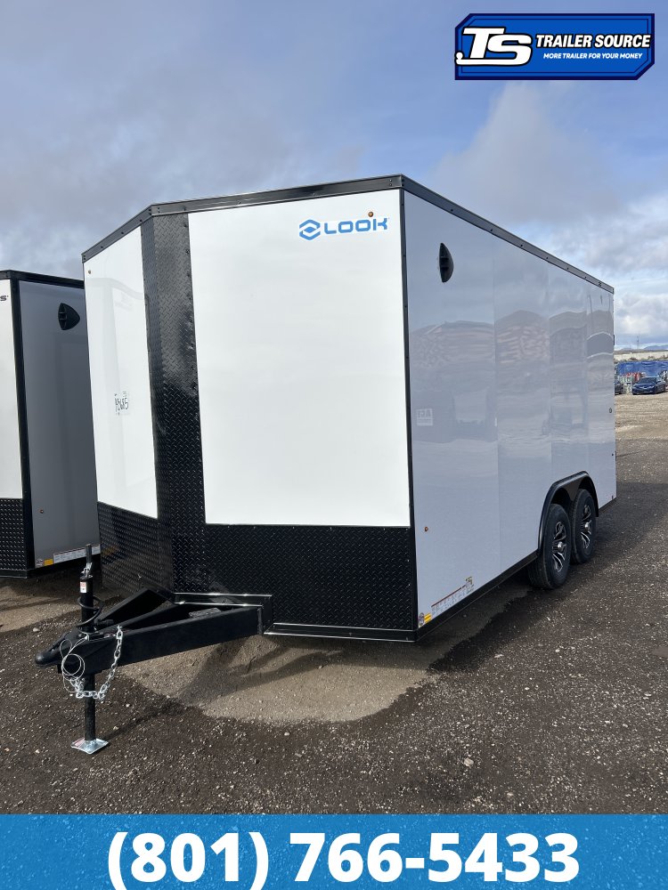8.5x16 Look ST DLX Enclosed Cargo Trailer - 7'0" Interior - 10K GVWR - .080 PolyCor, Alloy Wheels, Black Out Package