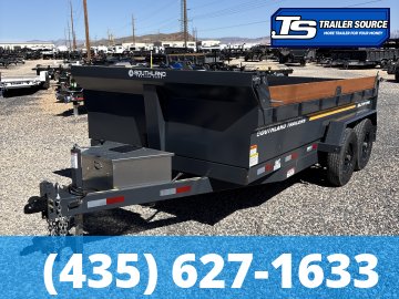 7x14 Southland DUMP Dump Trailer - 14K GVWR - Solar Panel