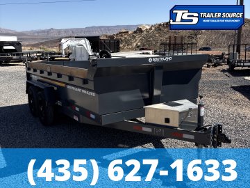 7x14 Southland DUMP Dump Trailer - 14K GVWR - Solar Panel
