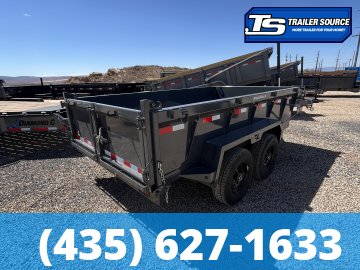 6.5x12 Lamar DM Dump Trailer - 24" Sides - 10K GVWR - Spreader Gate