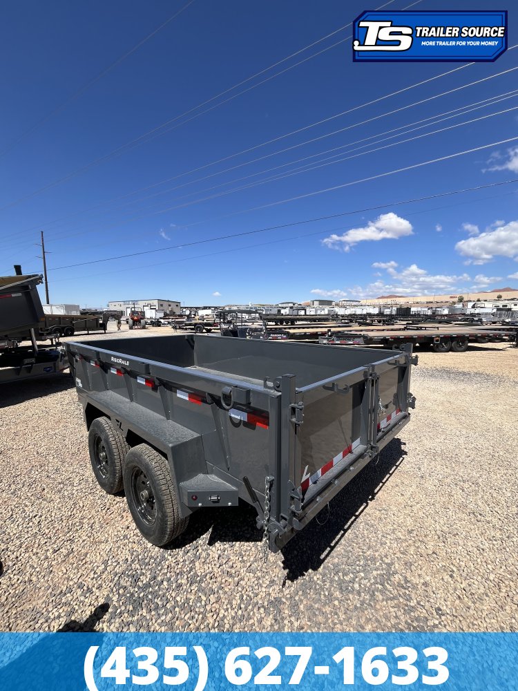 6.5x12 Lamar DM Dump Trailer - 24" Sides - 10K GVWR - Spreader Gate