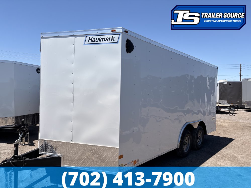 8.5x16 Haulmark Passport Enclosed Cargo Trailer - 6'6" Interior - 7K GVWR - Ramp Door