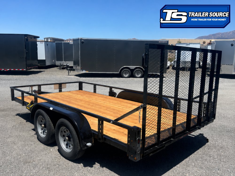 7x14 Echo EA-14-15T Utility Trailer - 7K GVWR - Tire Chocks