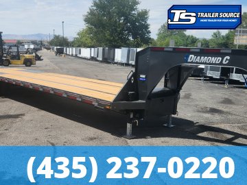 8.5x40 Diamond C FMAX 210 Gooseneck Equipment Trailer - 25K GVWR - ABS Brakes, Max Ramps